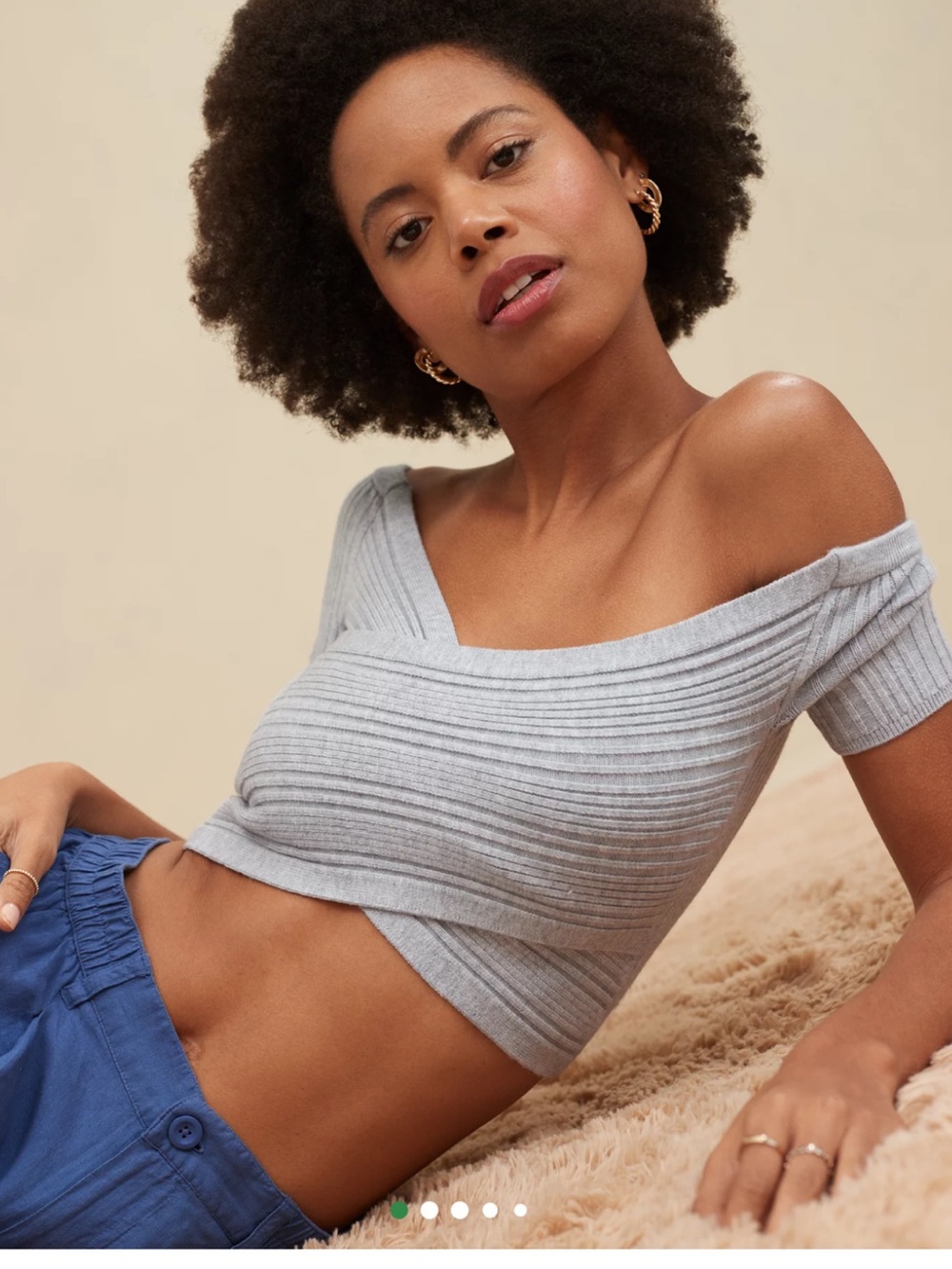 Aerie Reversible Sweater Cropped Top - Picture 6 of 10